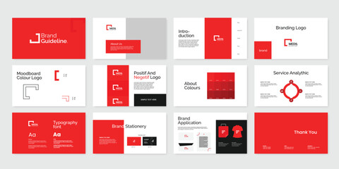 brand guidelines template, presentation template 