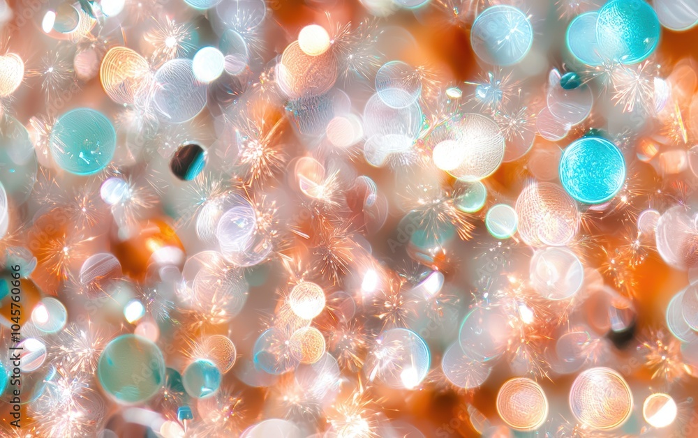 Poster sparkling bokeh a mesmerizing display of colorful light reflections and glittering effects captured 