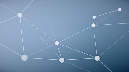 Modern background of dots and lines in light blue color, technology and development, abstract digital background