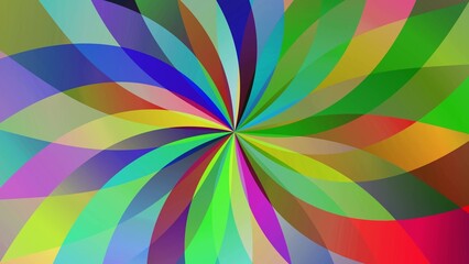 Abstract Colorful Spiral Pattern