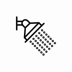shower sprinkler icon sign vector