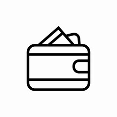 pocket wallet icon sign vector