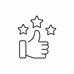 rated 3 stars icon sign vector