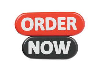 Order now icon 3d render illustration