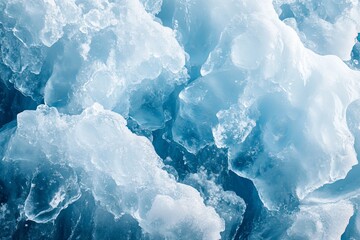 Obraz premium Close-Up of Icebergs in Deep Blue Water