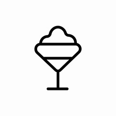 alcoholic cocktails icon sign vector