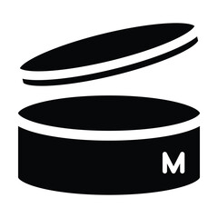 Period after opening symbols icon vector on white background