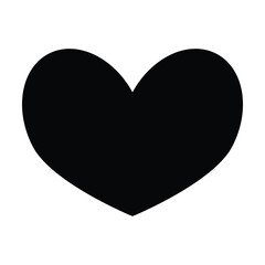 heart icon vector on white background