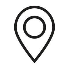 location icon vector on white background