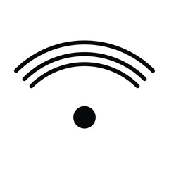 wifi icon vector on white background