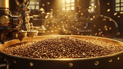 The Roasting Coffee Bean Process.