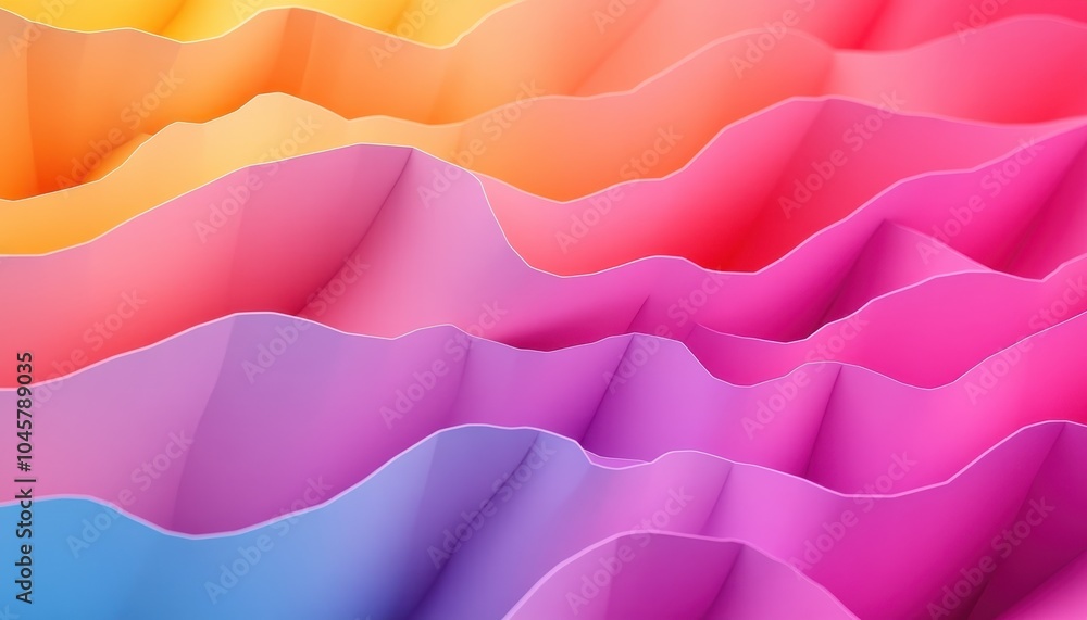 Poster colorful abstract wave background with vibrant hues in a dynamic gradient design