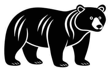 Bear vector silhouette 