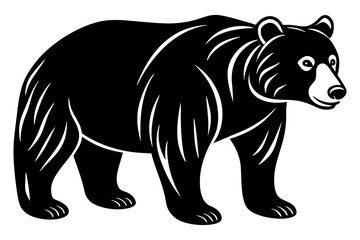 Bear vector silhouette 