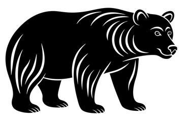 Bear vector silhouette 