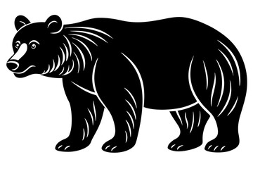Bear vector silhouette 