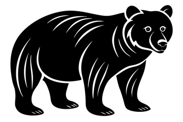 Bear vector silhouette 