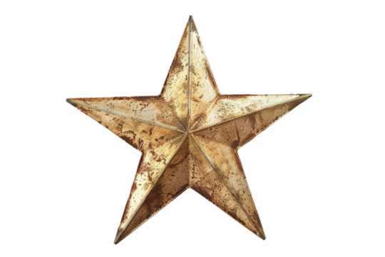 Isolated Star on White Background for Clear and Bright Imagery