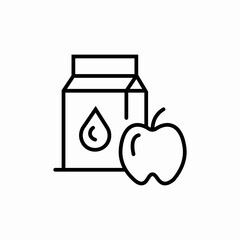 apple juice icon sign vector