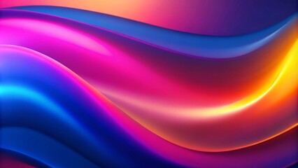Fototapeta premium Abstract colorful background with waves. Abstract background with colorful smooth waving texture. Abstract fluid iridescent holographic curved wave in motion colorful gradient design