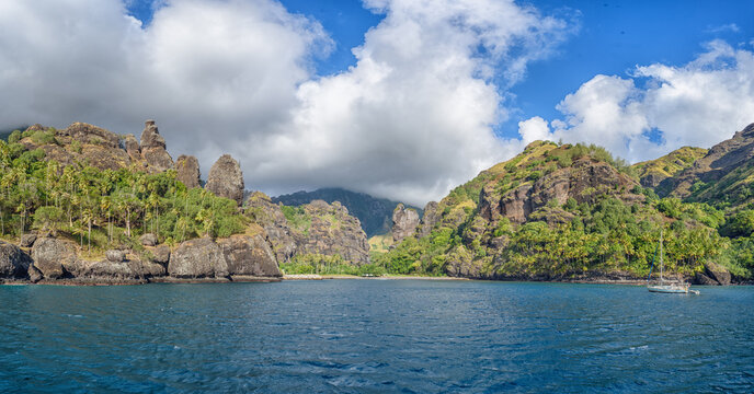 Anchorage Fatu Hiva Bay of Virgins Marquesas