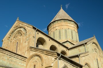 Obraz premium Svetitskhoveli Cathedral Orthodox Christian cathedral and UNESCO World Heritage site in the historic town of Mtskheta, Georgia
