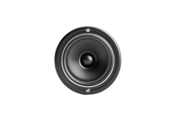 Modern Audio Speaker Isolated on Clear White Background