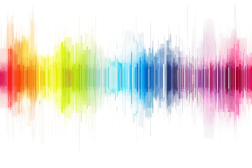 Vibrant Spectrum of Colors on White Background Image