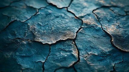 Abstract Background - Teal Cracked Surface Texture