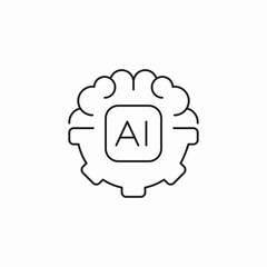 ai agent icon sign vector