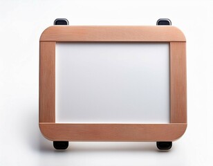 Obraz premium extreme close up white marker board isolated on white background