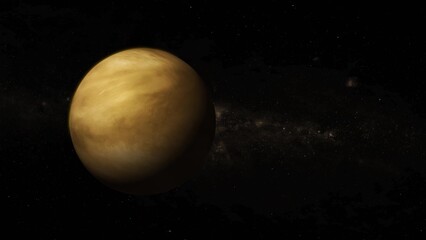 Digital Rendering of Venus in Space © Sohan Stock