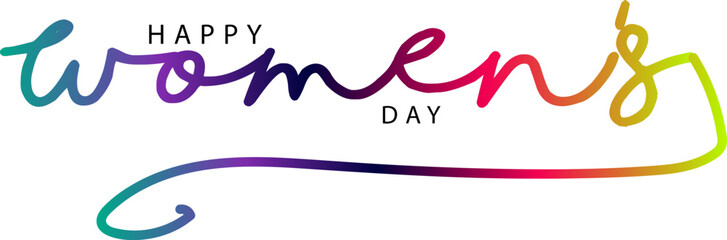 happy women's day, Women's Day card, background, 8 March. Vector, gradient color text