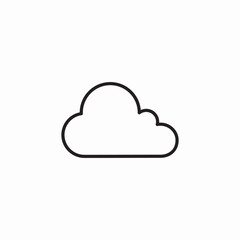 cloudy weather icon sign vector