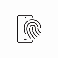 finger print icon sign vector