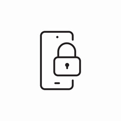 mobile data safety icon sign vector