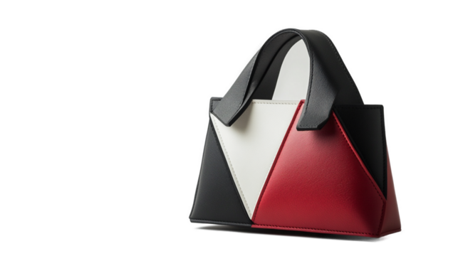Geometric Purse with Clean Lines and Sharp Angles