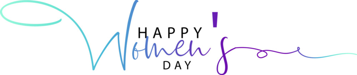 happy women's day, Women's Day card, background, 8 March. Vector, gradient color text