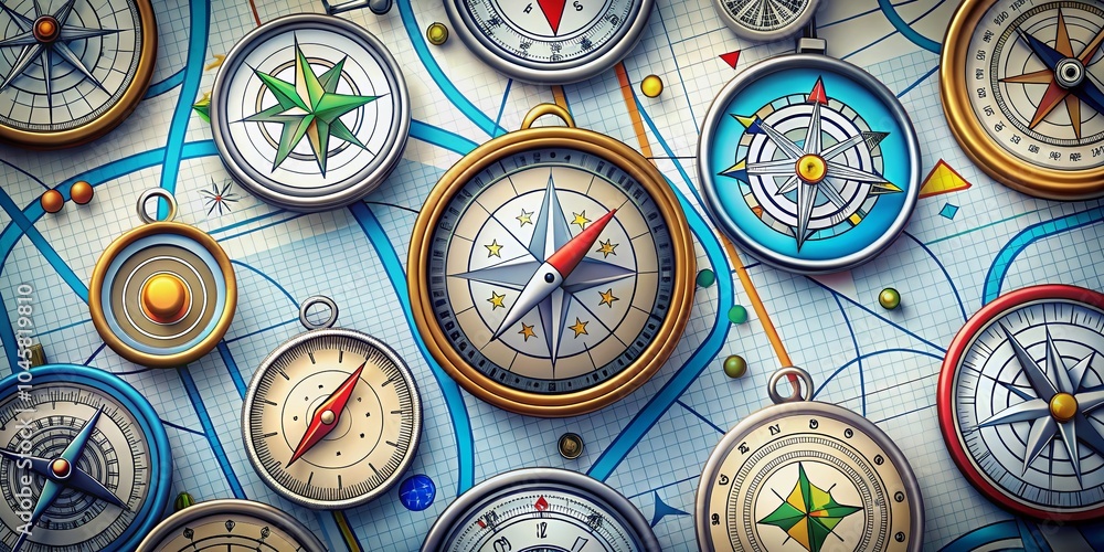 Aufkleber navigation symbols collection for modern applications and user interfaces