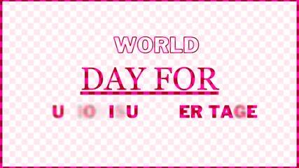 World Day for Audiovisual Heritage - 27 October, Red Animation Background