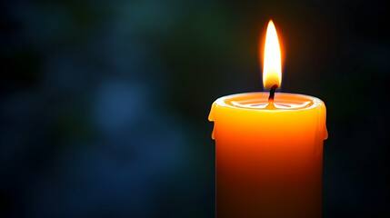 Flickering Candle: A Beacon of Hope in a Shadowed Room  