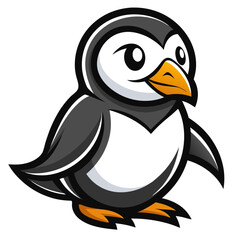 Fototapeta premium penguin on a white background