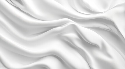 Obraz premium White Fabric Draped Texture