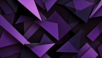 Obraz premium Geometric Patterned Polygonal Background in Shades of Purple creating depth and texture for backgrounds