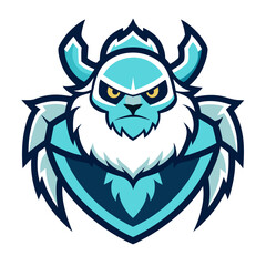 mascots logo of yeti crab