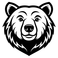 mascots logo of kermode bear  spirit bear