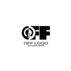 Off logo icon with creative vector illustration