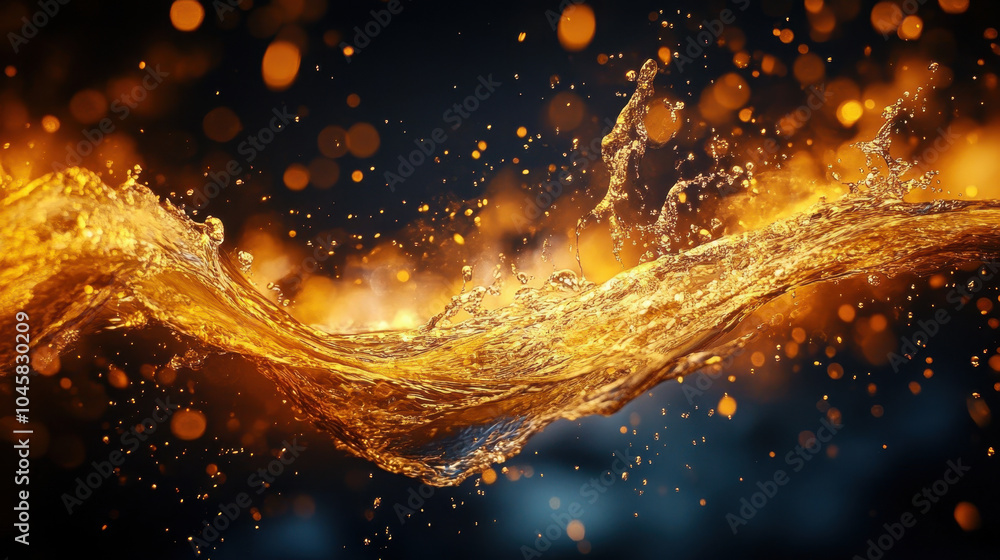 Aufkleber dynamic fusion of water and fire: abstract elements in motion concept