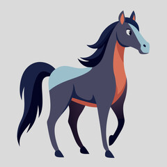 horse illustration isolated