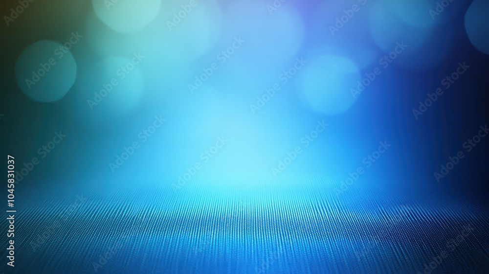 Aufkleber abstract defocused blue background with linear perspective and bokeh lights